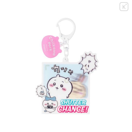 Japan Chiikawa Acrylic Keychain - Chiikawa & Hachiware : Chiikawa Park Photo Time - 1