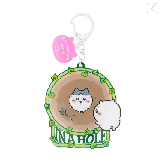 Japan Chiikawa Acrylic Keychain - Chiikawa & Hachiware : Chiikawa Park Rescue Falling - 1