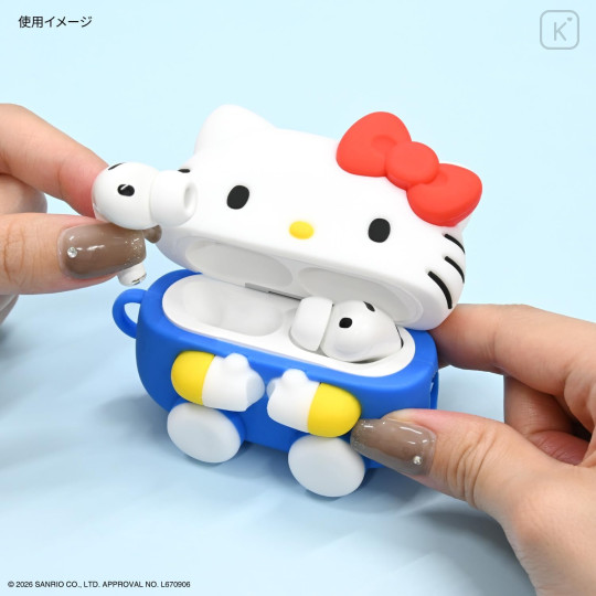 Japan Sanrio AirPods Pro 3 Silicone Case - Hello Kitty : Smile - 6
