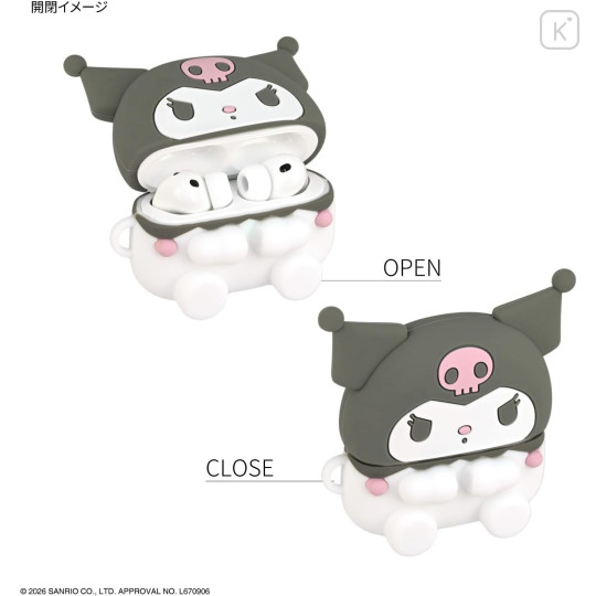 Japan Sanrio AirPods Pro 3 Silicone Case - Kuromi : Smile - 3