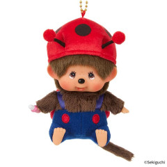 Japan Monchhichi Plush Keychain - Ladybug Monchhichi-kun