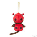 Japan Monchhichi Plush Keychain - Ladybug Monchhichi-kun - 3