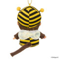 Japan Monchhichi Plush Keychain - Honeybee Monchhichi-kun - 2