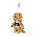 Japan Monchhichi Plush Keychain - Monchhichi-kun : Colors Leopard - 2