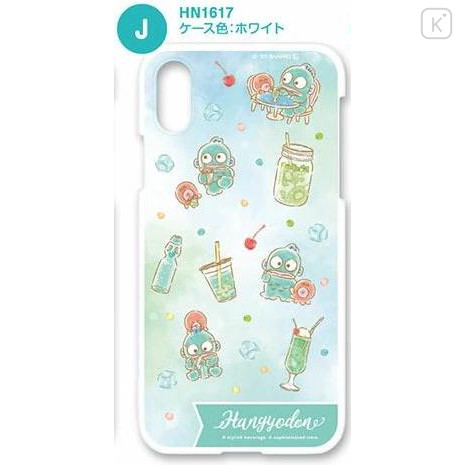 Japan Sanrio White Smartphone Case - Hangyodon : Drinks - 1