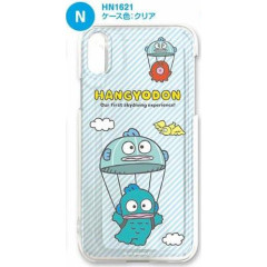 Japan Sanrio Clear Smartphone Case - Hangyodon : Skydriving