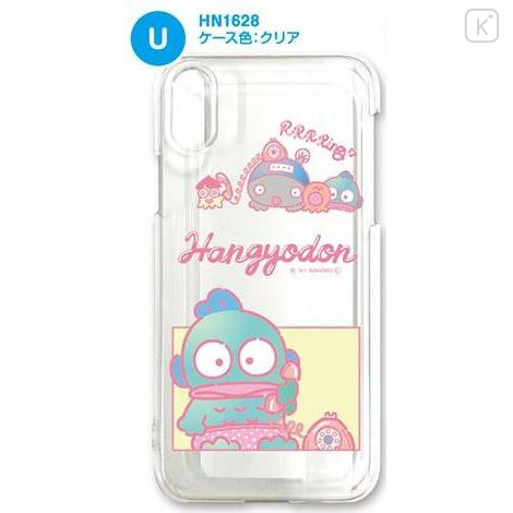 Japan Sanrio Clear Smartphone Case - Hangyodon : Ring - 1