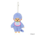 Japan Monchhichi Plush Keychain - Monchhichi-kun : Colors Blue - 1