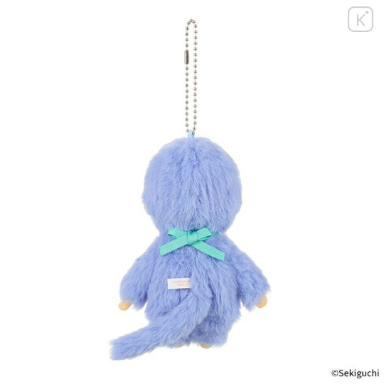 Japan Monchhichi Plush Keychain - Monchhichi-kun : Colors Blue - 3