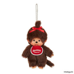 Japan Monchhichi Plush Keychain - Monchhichi-chan