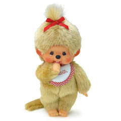Japan Monchhichi Premium Standard Plush Toy (S) - Monchhichi-chan : Beige Girl