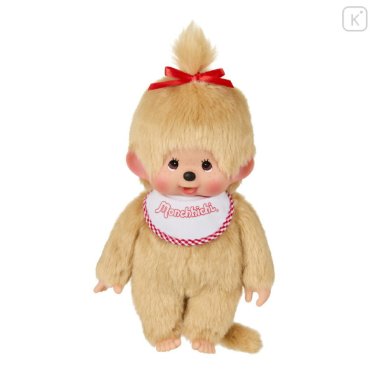 Japan Monchhichi Premium Standard Plush Toy (M) - Monchhichi-chan : Beige Girl - 1
