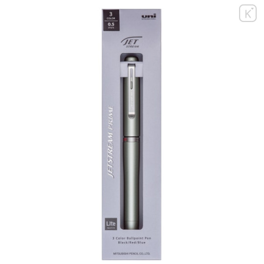 Japan Uni Jetstream Prime Twist 3 Color Multi Ballpoint Pen - 0.5mm Celadon Green - 1