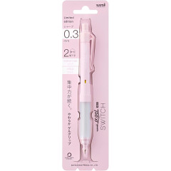 Japan Uni Alpha Gel Switch Mechanical Pencil - 0.3mm Cheek Pink