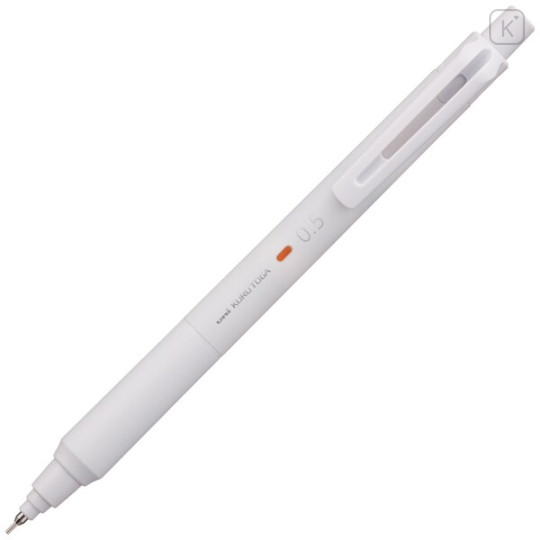 Japan Uni Kuru Toga KS Mechanical Pencil - 0.5mm Powder White - 2