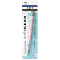 Japan Tombow Mono Graph Mechanical Pencil - 0.3mm Coral Pink