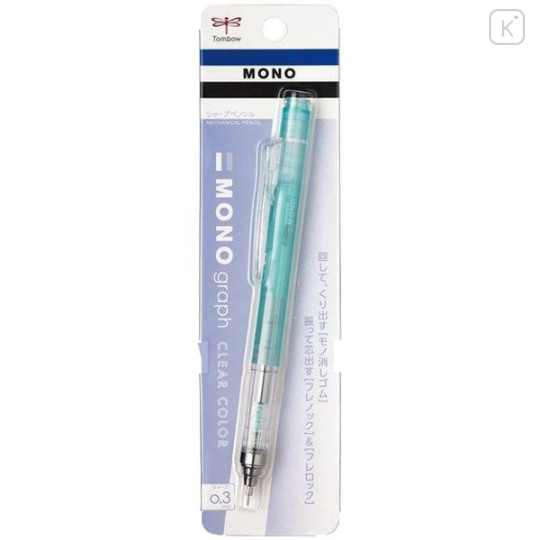 Japan Tombow Mono Graph Mechanical Pencil - 0.3mm Clear Mint - 1