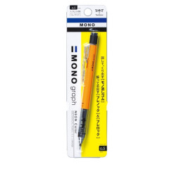 Japan Tombow Mono Graph Mechanical Pencil - 0.5mm - Neon Orange