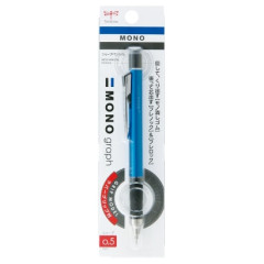 Japan Tombow Mono Graph Grip Mechanical Pencil - 0.5mm Light Blue