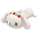 Japan Sanrio Fluffy Plush Pen Case - Sugarbunnies : Shirousa Strawberry Flower Fairy - 1