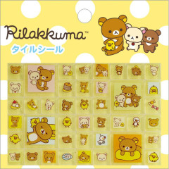Japan San-x Tile Stickers - Rilakkuma