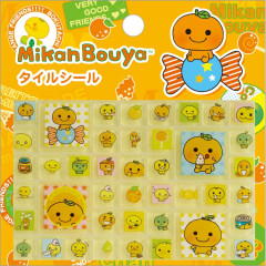 Japan San-x Tile Stickers - Mikan Bouya