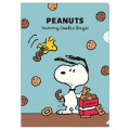 Japan Peanuts A4 Clear Holder - Snoopy & Woodstock : Yummy Cookie Days - 1