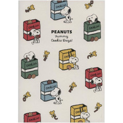 Japan Peanuts B6 Saddle Stitched Notebook - Snoopy & Woodstock : Yummy Cookie Days Ivory