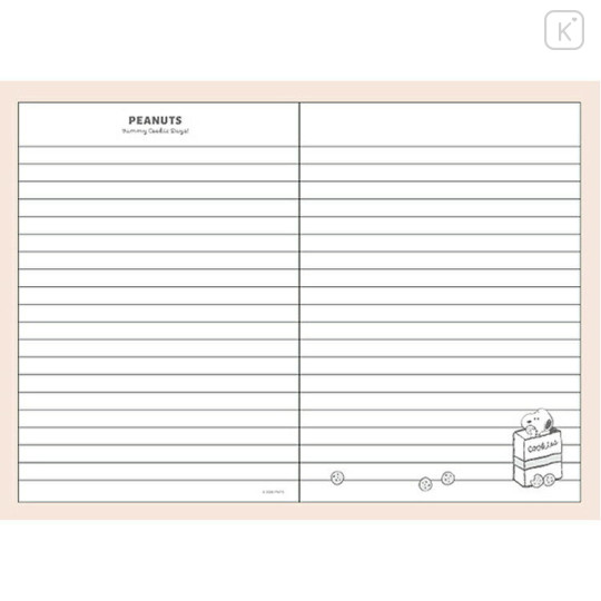 Japan Peanuts B6 Saddle Stitched Notebook - Snoopy & Woodstock : Yummy Cookie Days Ivory - 2