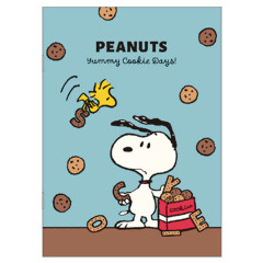 Japan Peanuts B6 Saddle Stitched Notebook - Snoopy & Woodstock : Yummy Cookie Days