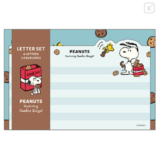 Japan Peanuts Stationery Letter Set - Snoopy : Yummy Cookie Days - 1
