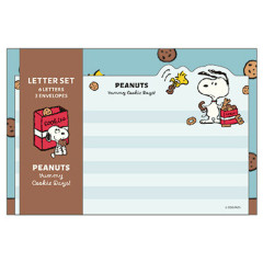 Japan Peanuts Stationery Letter Set - Snoopy : Yummy Cookie Days