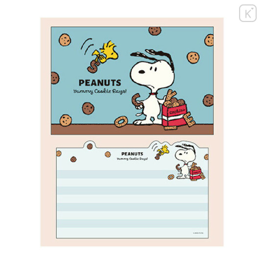 Japan Peanuts Stationery Letter Set - Snoopy : Yummy Cookie Days - 2