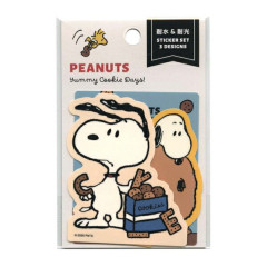 Japan Disney Vinyl Sticker Set - Snoopy : Yummy Cookie Days