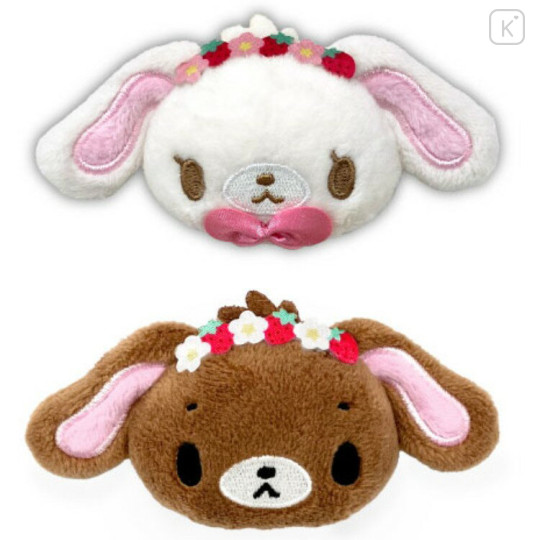 Japan Sanrio Plush Hair Clip - Sugarbunnies : Strawberry Flower Fairy - 1