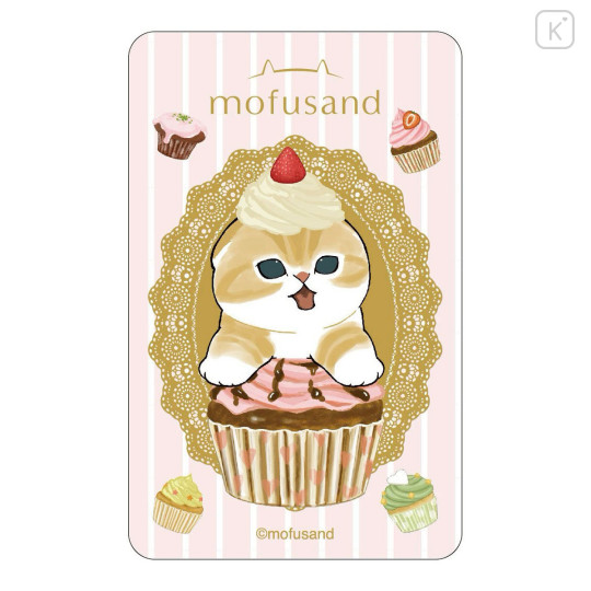 Japan Mofusand Lenticular Phone Sticker - Cupcake Cat - 1