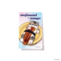 Japan Mofusand Lenticular Phone Sticker - Sushi Toro Cat - 3