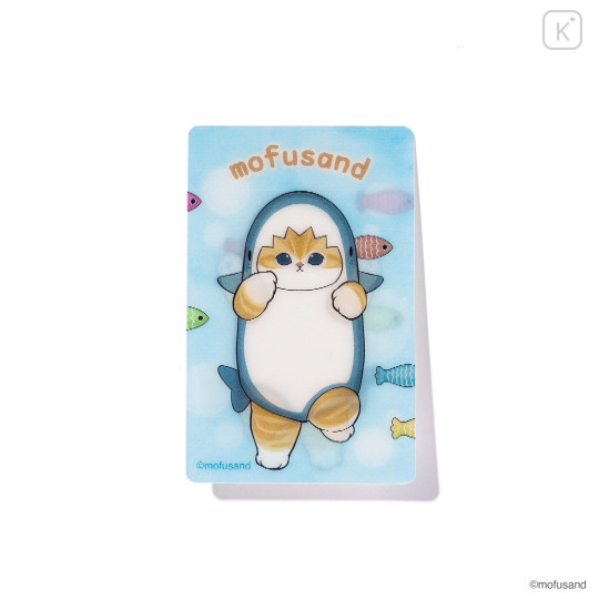 Japan Mofusand Lenticular Phone Sticker - Shark Cat Standing - 3