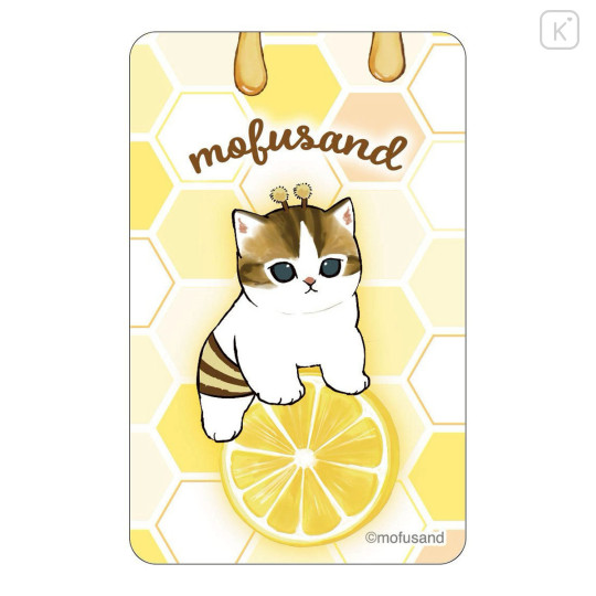 Japan Mofusand Lenticular Phone Sticker - Honey Bee Cat - 1