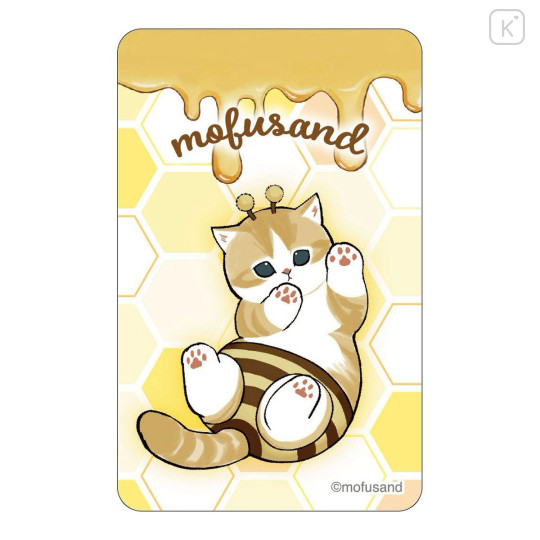 Japan Mofusand Lenticular Phone Sticker - Honey Bee Cat - 2