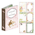 Japan Mofusand Hibiya Kadan Flip Memo Pad - Flora Cat Spring - 1
