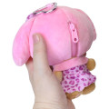 Japan Sanrio Mascot Holder Mini Plush Pouch - My Melody : Tan Sunburned Swimsuit Leopard - 2