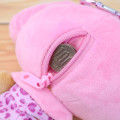 Japan Sanrio Mascot Holder Mini Plush Pouch - My Melody : Tan Sunburned Swimsuit Leopard - 3