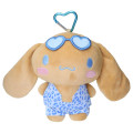 Japan Sanrio Mascot Holder Mini Plush Pouch - Cinnamoroll : Tan Sunburned Swimsuit Leopard - 1