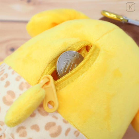 Japan Sanrio Mascot Holder Mini Plush Pouch - Pompompurin : Swimsuit Leopard - 3