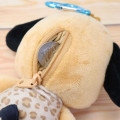 Japan Sanrio Mascot Holder Mini Plush Pouch - Pochacco : Tan Sunburned Swimsuit Leopard - 3