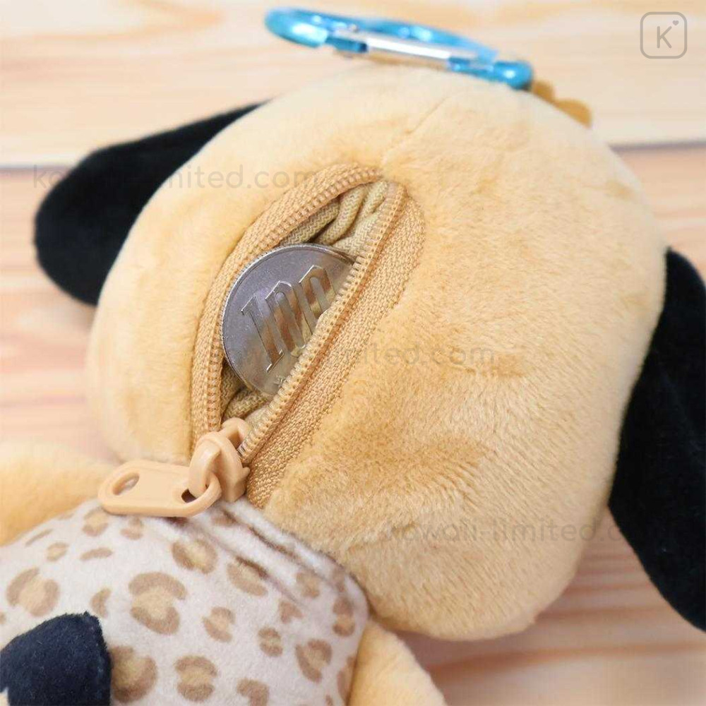 Japan Sanrio Mascot Holder Mini Plush Pouch - Pochacco : Tan
