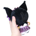 Japan Sanrio Mascot Holder Mini Plush Pouch - Kuromi : Tokimeki Heisei Kogal Tan Sunburned - 2