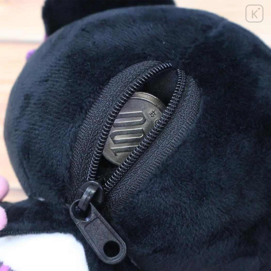 Japan Sanrio Mascot Holder Mini Plush Pouch - Kuromi : Tokimeki Heisei Kogal Tan Sunburned - 3
