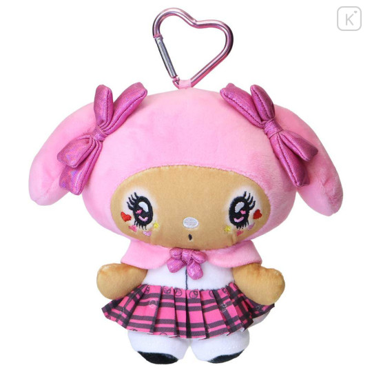 Japan Sanrio Mascot Holder Mini Plush Pouch - My Melody : Tokimeki Heisei Kogal Tan Sunburned - 1